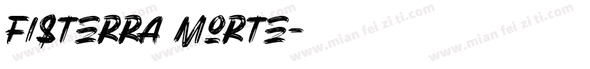 Fisterra Morte字体转换